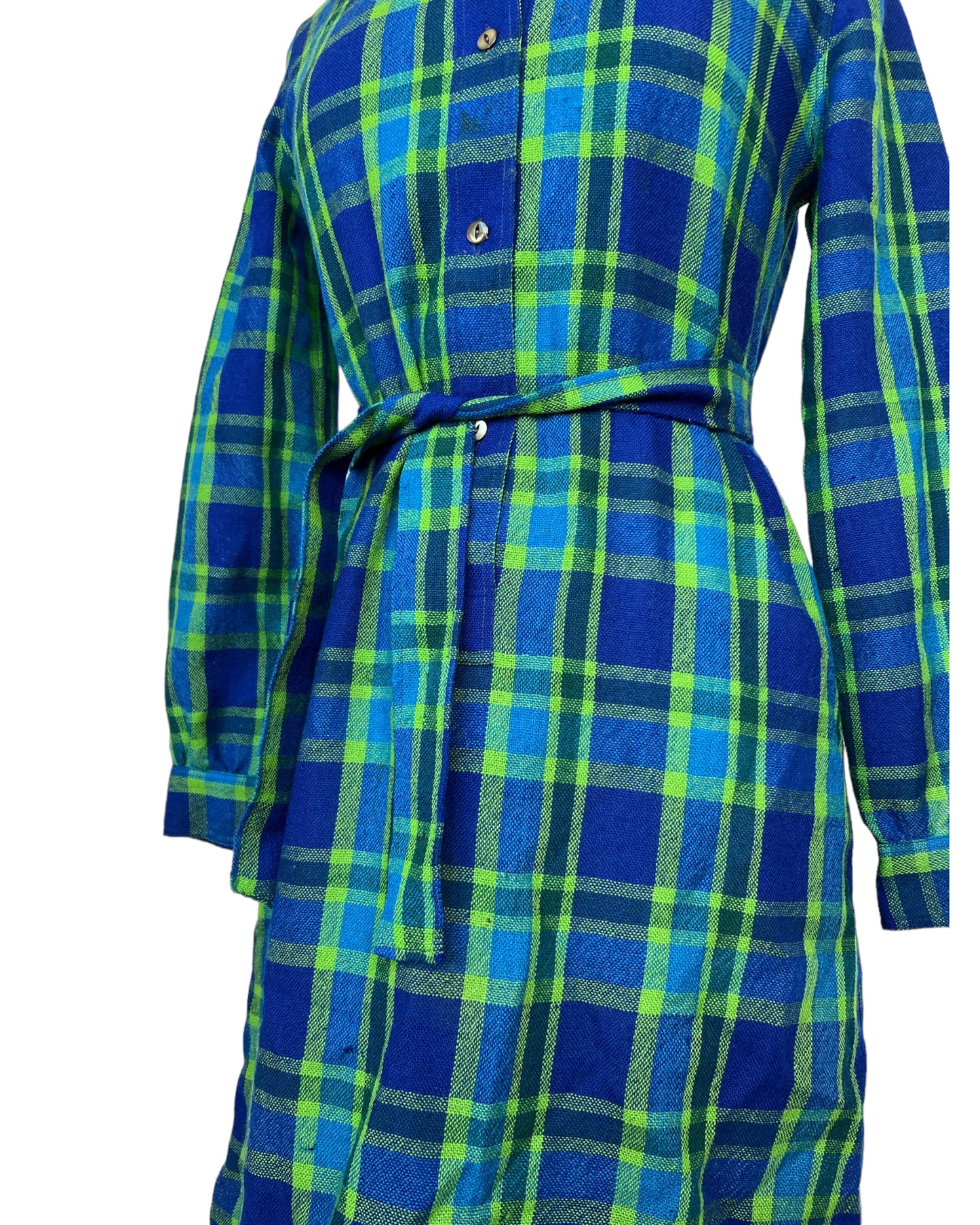 1970s Plaid Of My Dreams Dress*