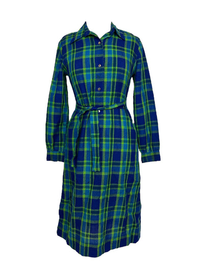 1970s Plaid Of My Dreams Dress*