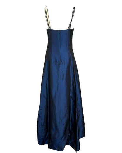 1990s Midnight Blue Dress
