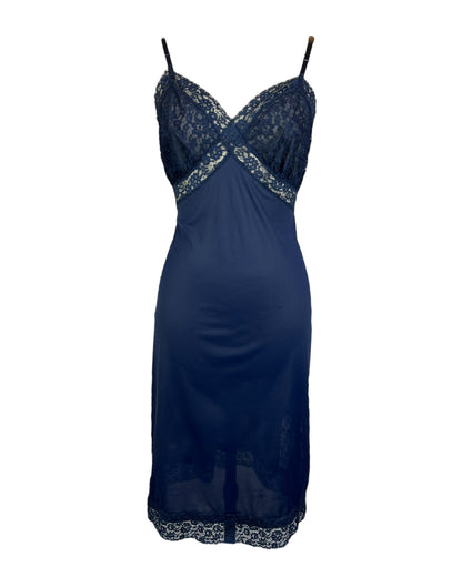 1970s Feeling Navy Blue Slip