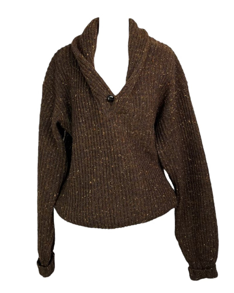 1990s Boring Brown Sweater