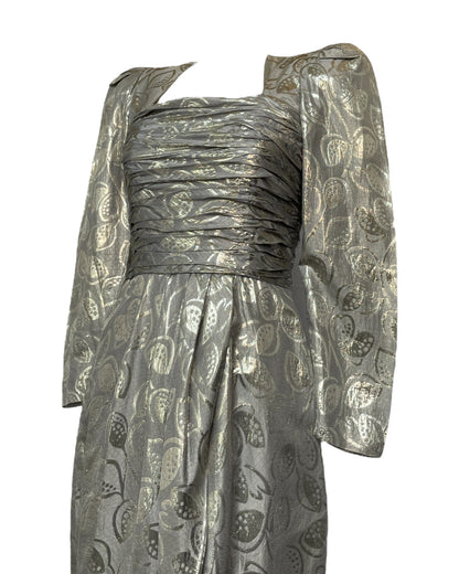1980s Metallic Magic Mini Dress