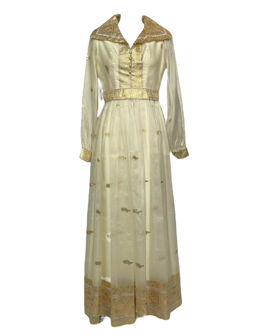 1970s Golden Goddess Gown