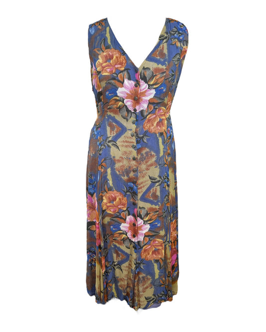 Vintage Peacock Garden Dress