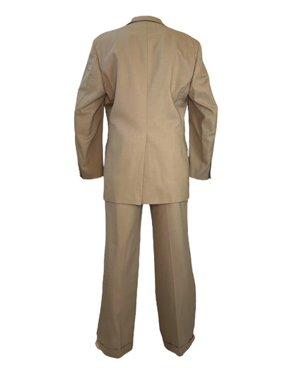 Vintage Beige Menswear Suit