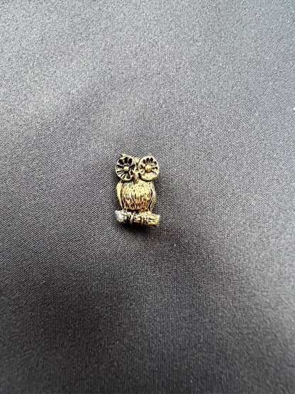 Vintage Gold Owl Tie Pin