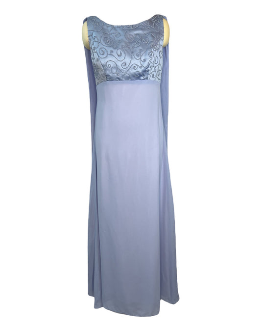 1990s Blue Fairy Prom Dress
