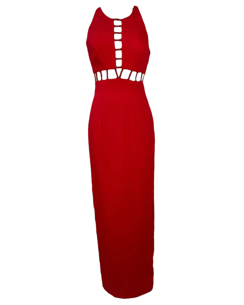 1990s Ruby Cut Outs Dress*