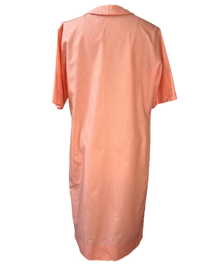 1960s Perfect Peach Shirt Dress