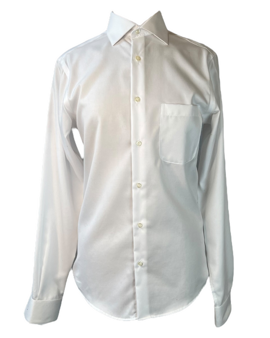 Contemporary Classic White Button Down Shirt