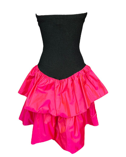 1980s Black and Pink Barbie Prom Dress*