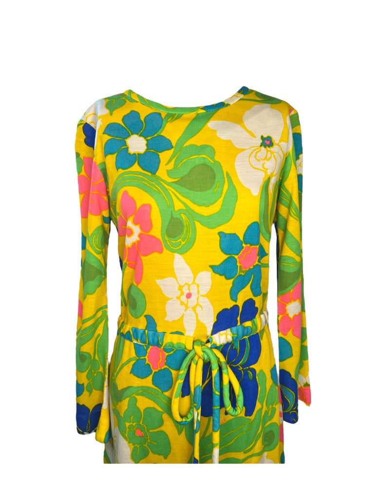 1970s Maximalist knit dress by Lilly Pulitzer