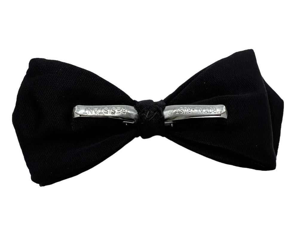 Vintage Clip on Black Bow Tie