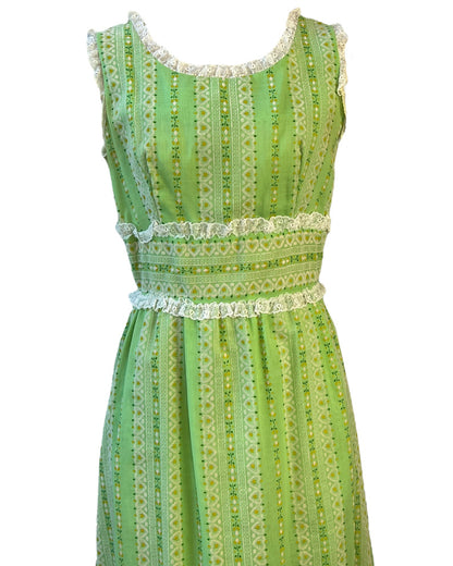 1970s Keylime Prairie Dress*