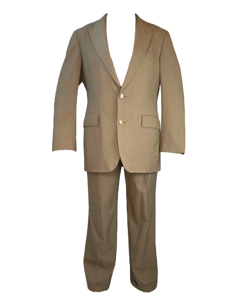 Vintage Beige Menswear Suit