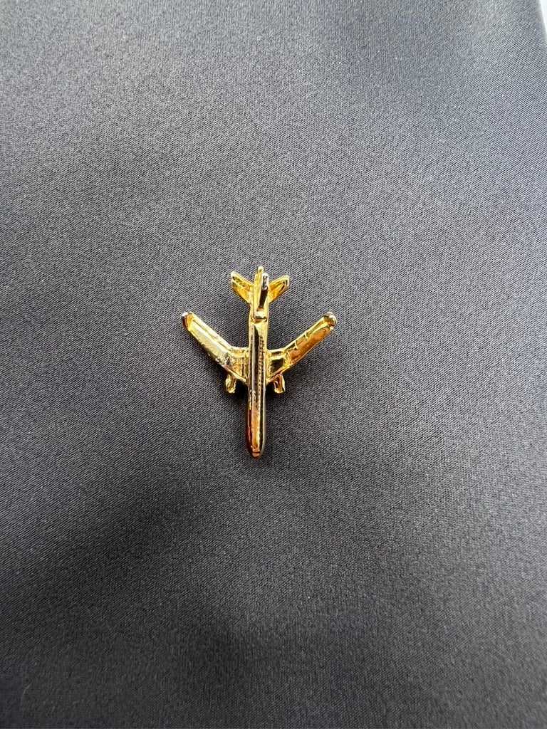 Vintage Gold Airplane Tie Pin