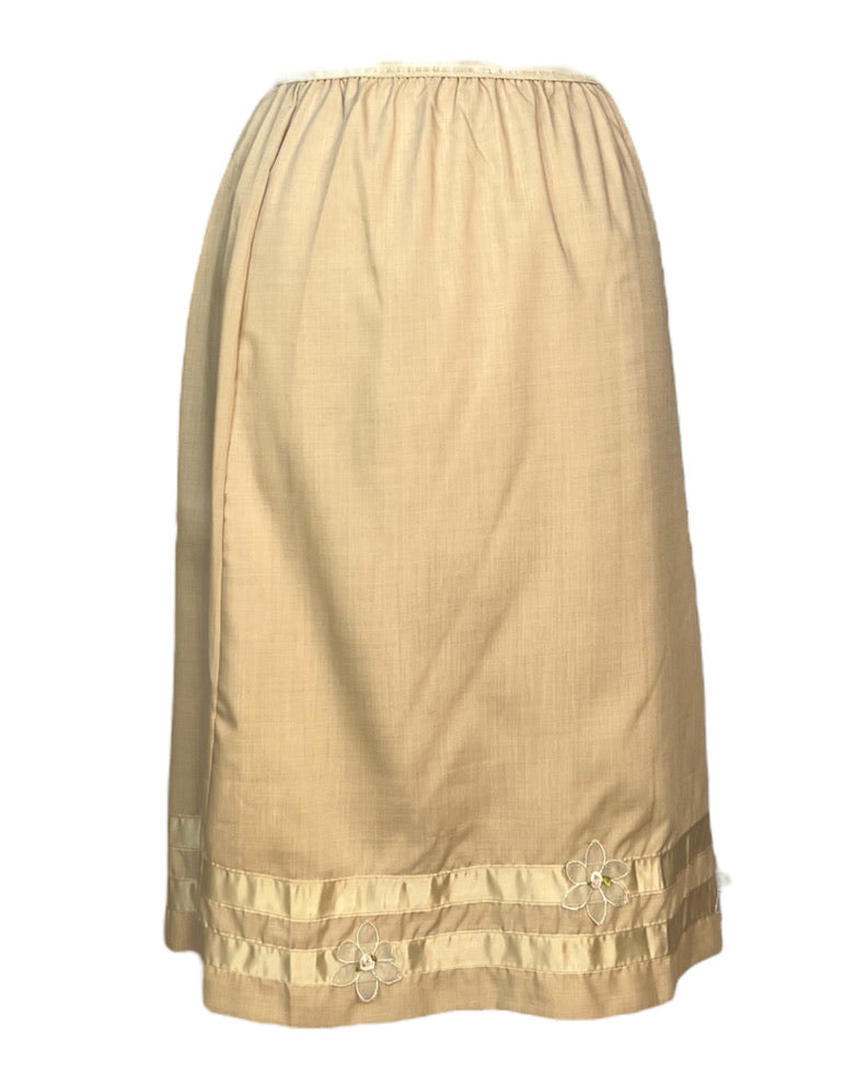 Vintage Sheer Daisies Skirt Slip
