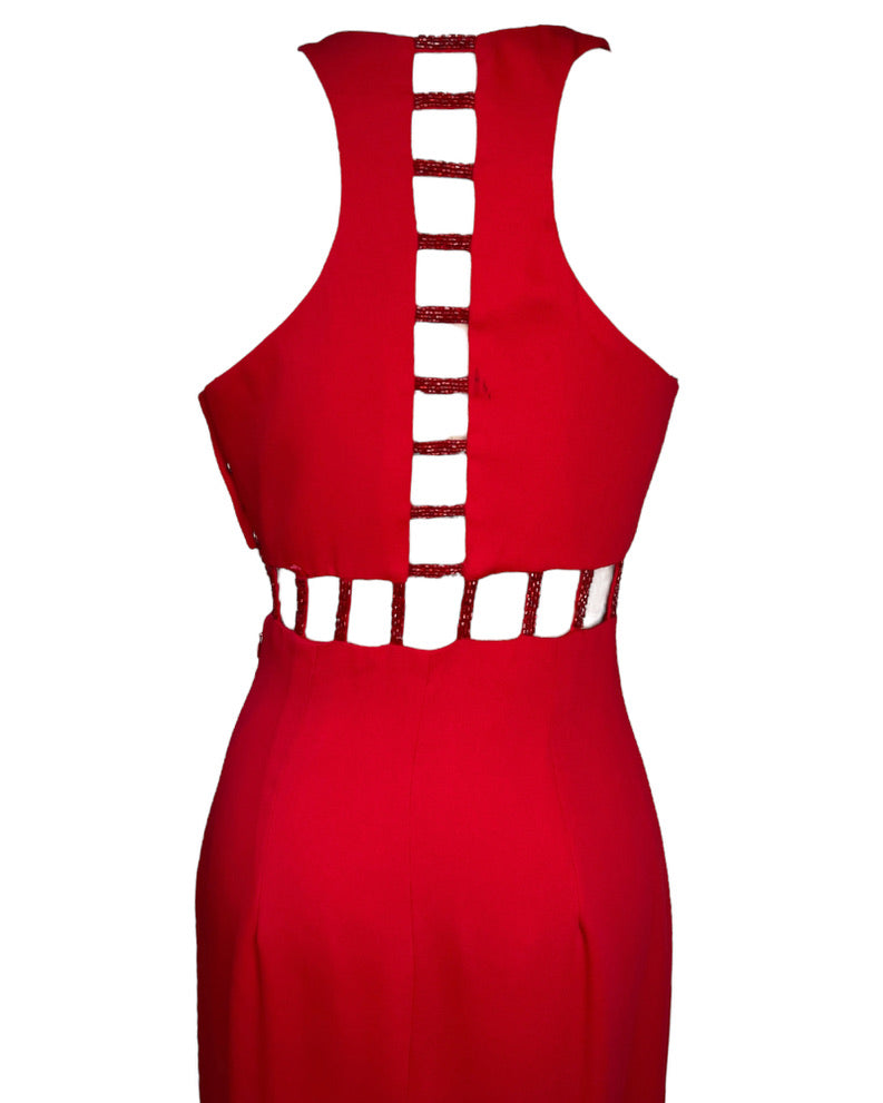 1990s Ruby Cut Outs Dress*