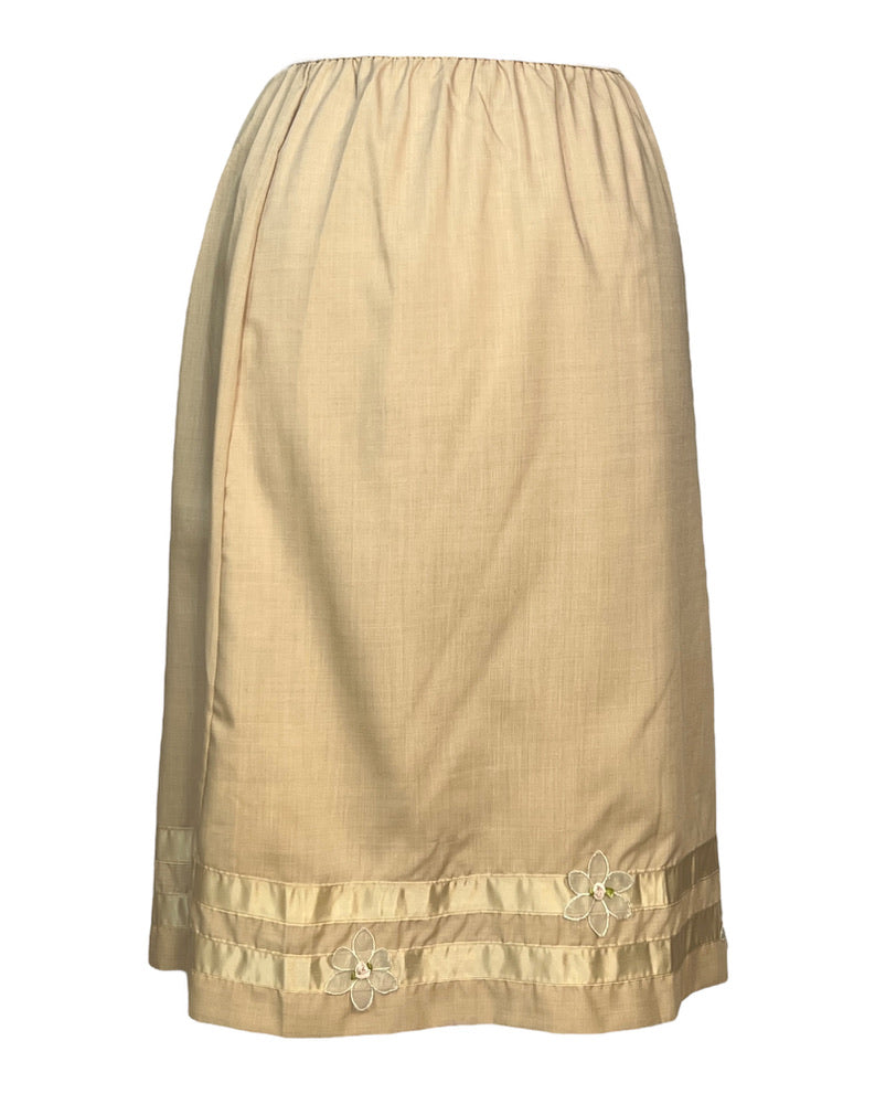 Vintage Sheer Daisies Skirt Slip