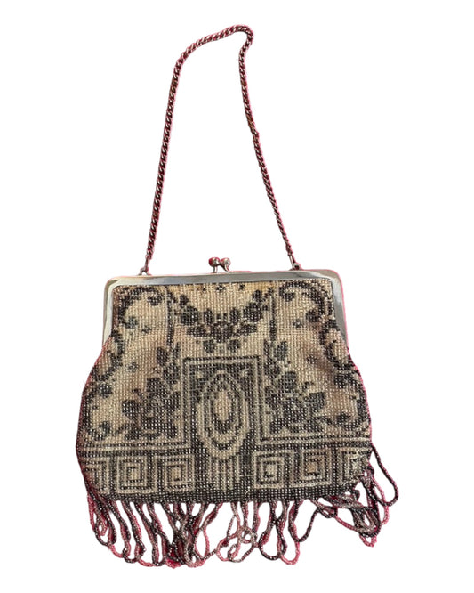 Victorian Tapestry Beaded Purse