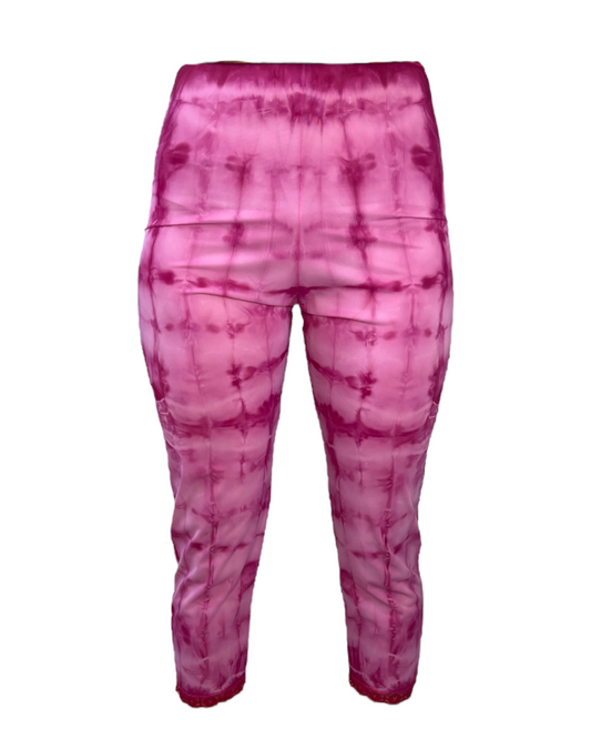 Vintage Raspberry Tie Dye Slip Pants