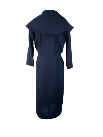Vintage Dramatic Collar Dress