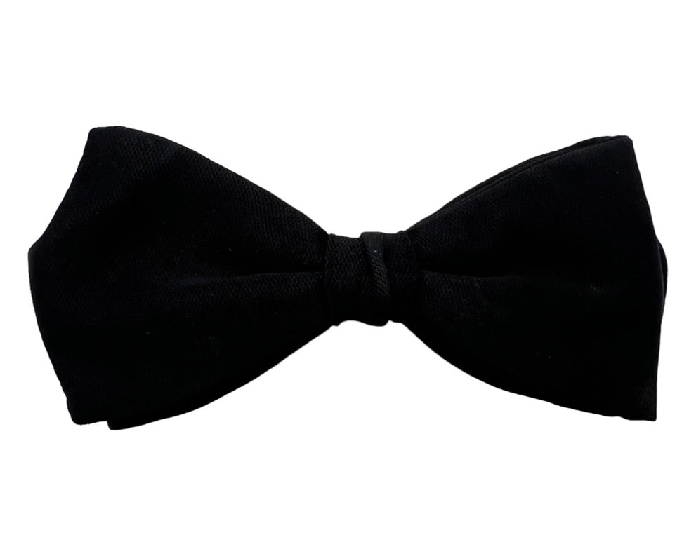 Vintage Clip on Black Bow Tie