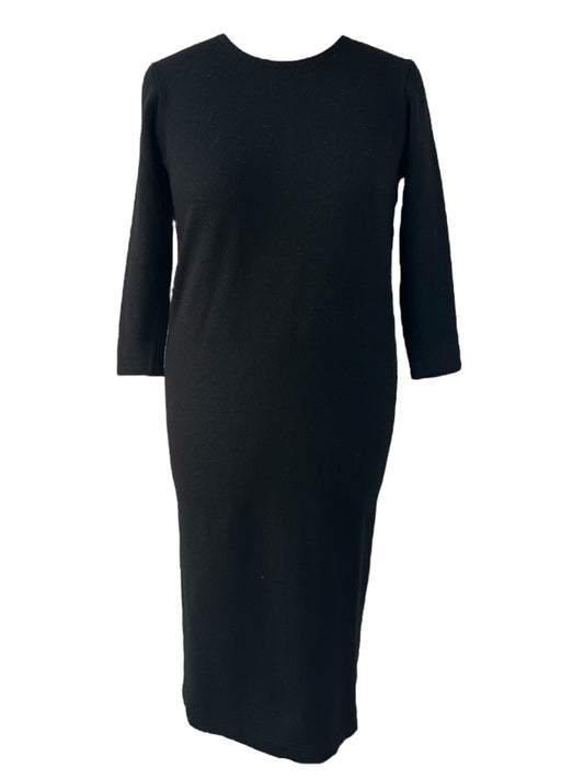 1990s Bah Bah Black Wool Dress