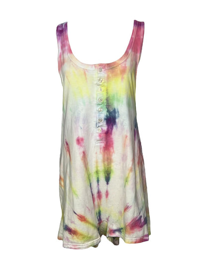 Vintage Tie Dye Summer Johns Romper