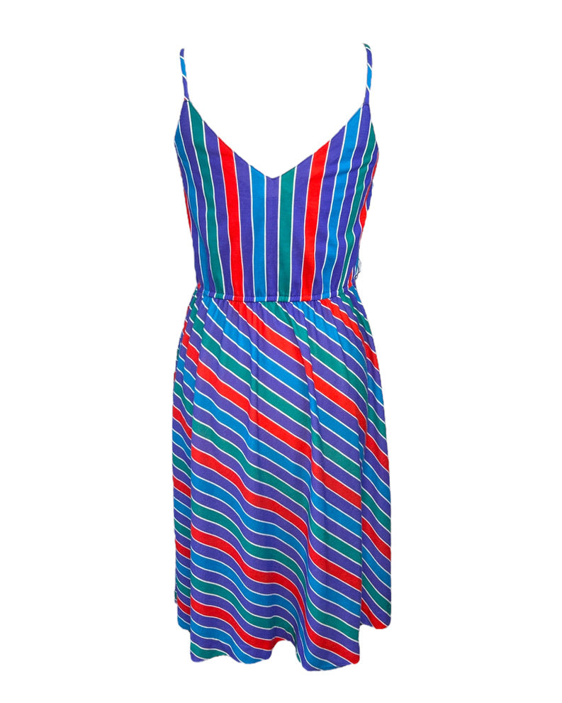 Vintage Candy Stripes Sun Dress