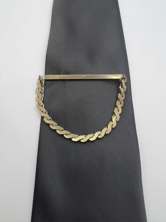 Vintage Gold Chain Tie Clip