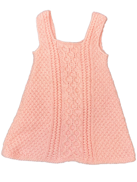Vintage Children's Knit Pink Dress