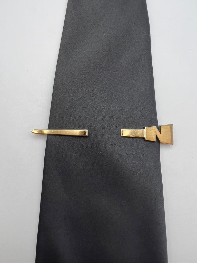Vintage "N" Tie Clip