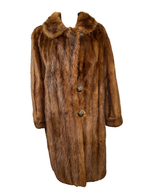 Vintage Rich Brown Fur Coat*