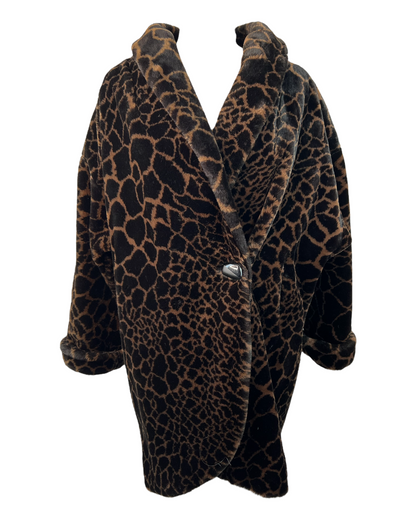 Vintage Faux Giraffe Coat