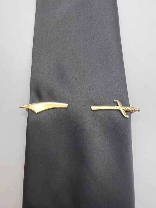 Vintage Gold Sword Tie Clip