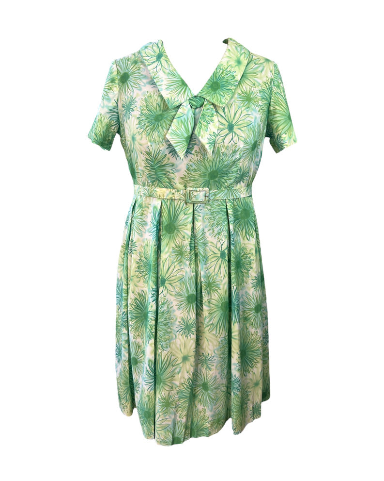 1950s Lily Pad Daisies Dress