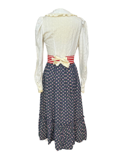 1970s Springtime Prairie Dress