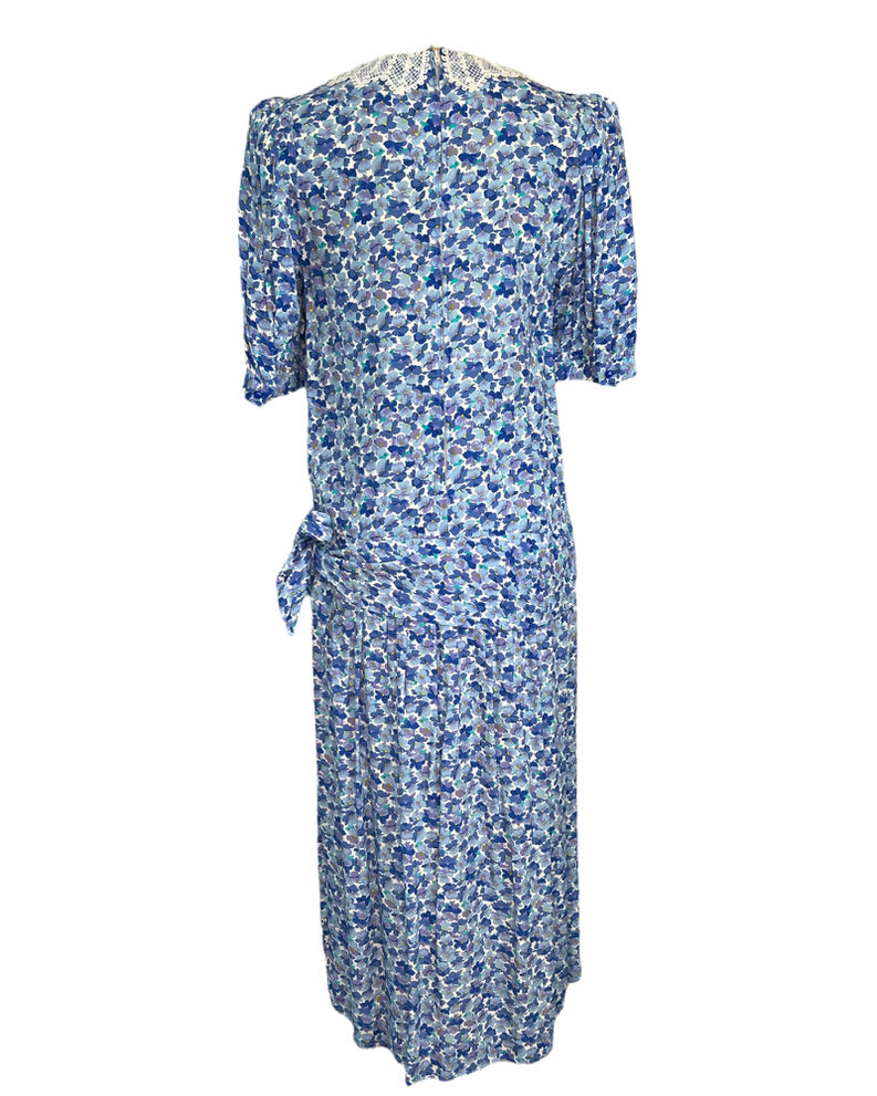 1980s Forget Me Knot Dress