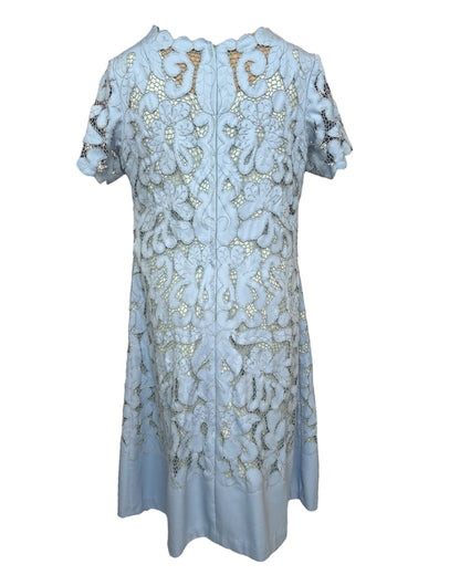 Vintage Cornflower Lace Dress