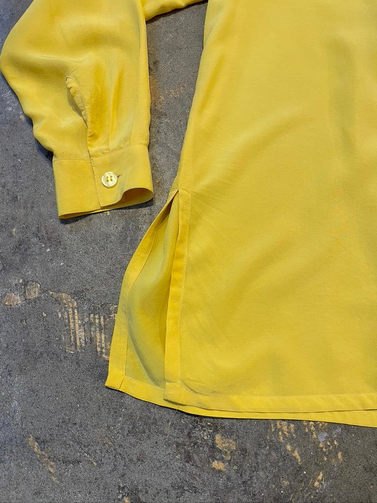 Vintage Lemon Silk Shirt