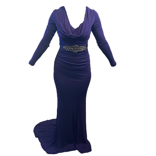 Y2K Purple Formal Dress