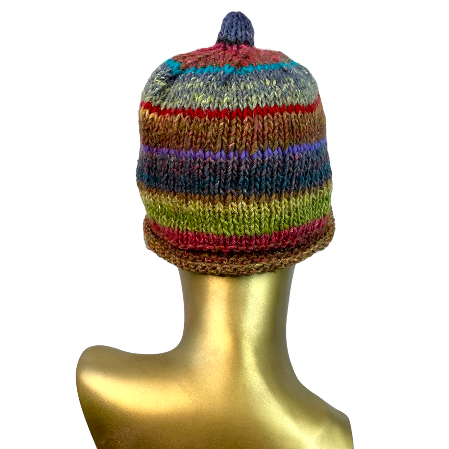 Agnes Hat, Earthtone Rainbow