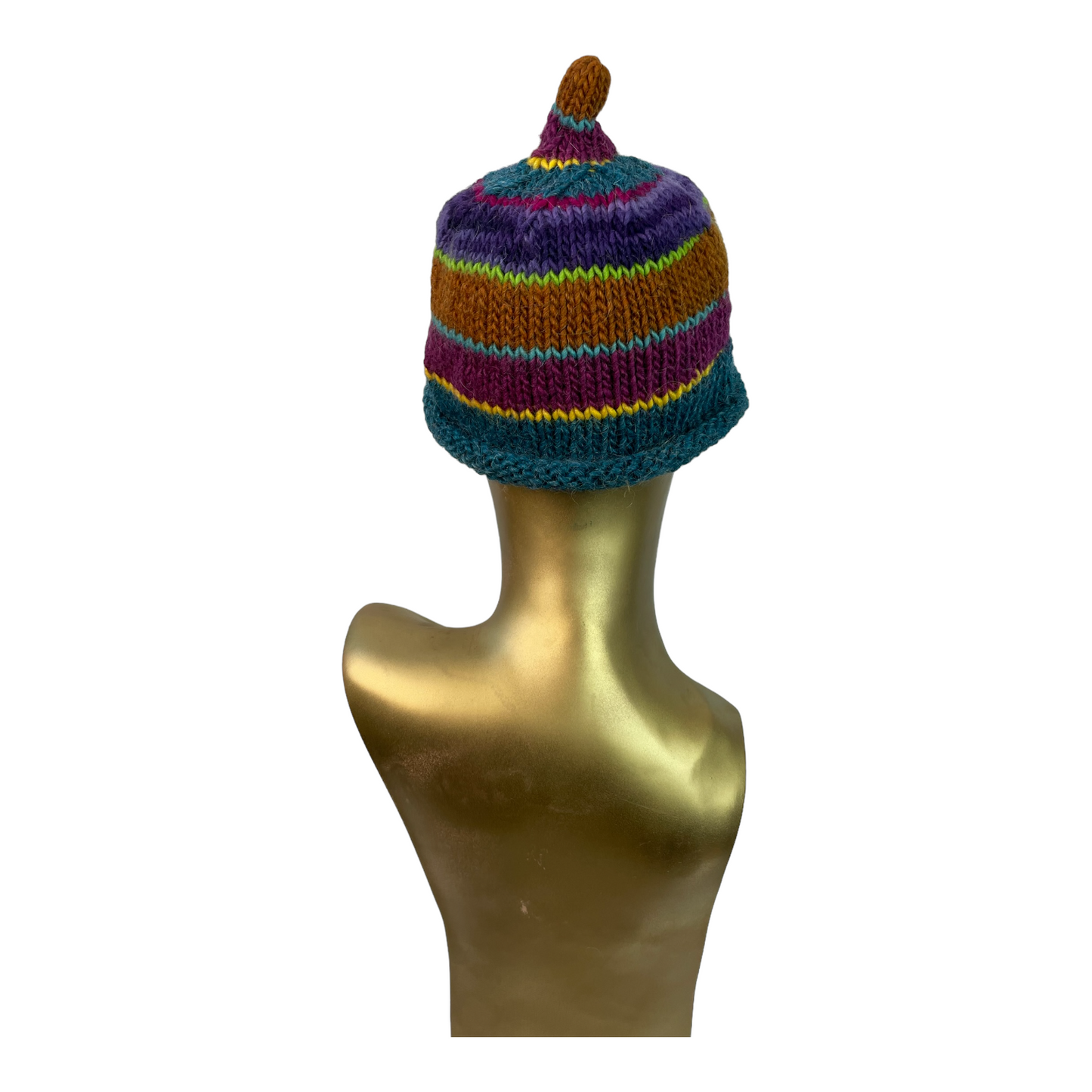 Agnes Hat, Earthtone Stripe