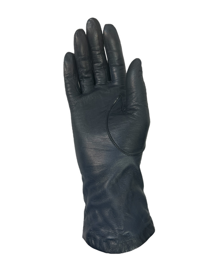 Vintage Navy Blue Driving Gloves