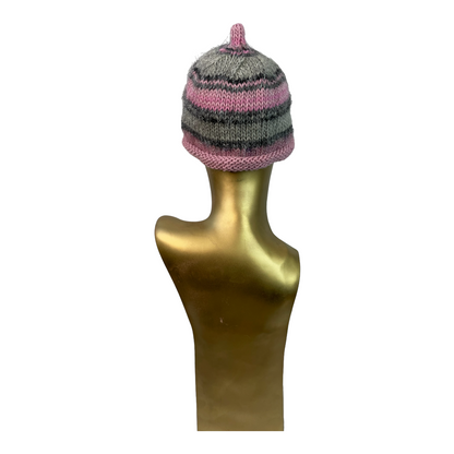 Agnes Hat, Soft Pink & Grey