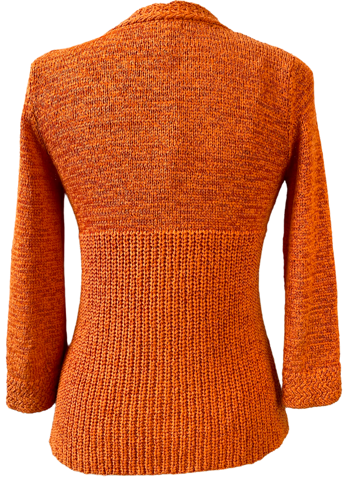 1990s Pumpkin Knit Cardigan