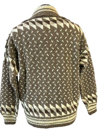 1980s Heather Grey Fair Isle Pullover Sweater
