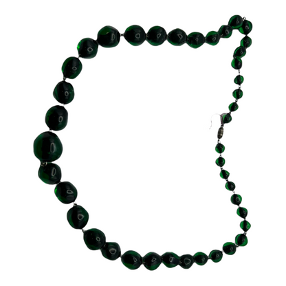 Vintage Green Beads Necklace