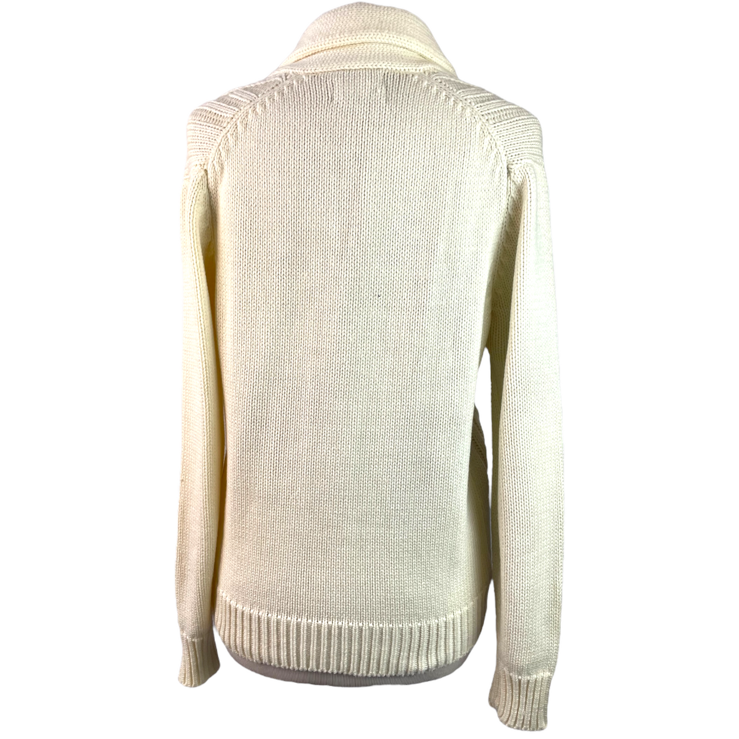 Vintage White Cable Knit Cardigan